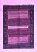 Machine Washable Abstract Purple Contemporary Area Rugs, wshcon310pur