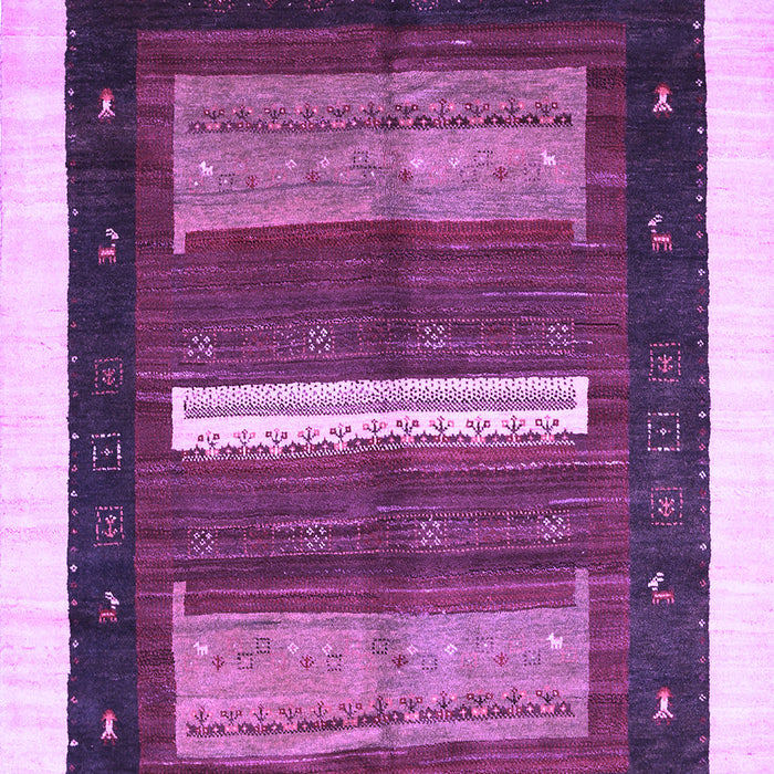 Machine Washable Abstract Purple Contemporary Area Rugs, wshcon310pur