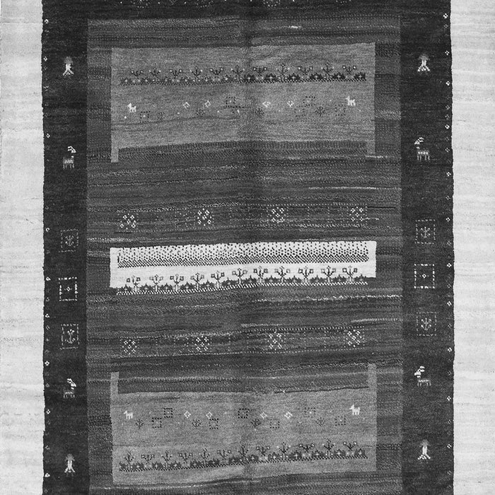 Abstract Gray Contemporary Rug, con310gry