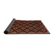 Thickness of Contemporary Mahogany Brown Modern Rug, con311