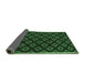 Sideview of Abstract Emerald Green Contemporary Rug, con311emgrn