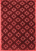 Abstract Red Contemporary Area Rugs