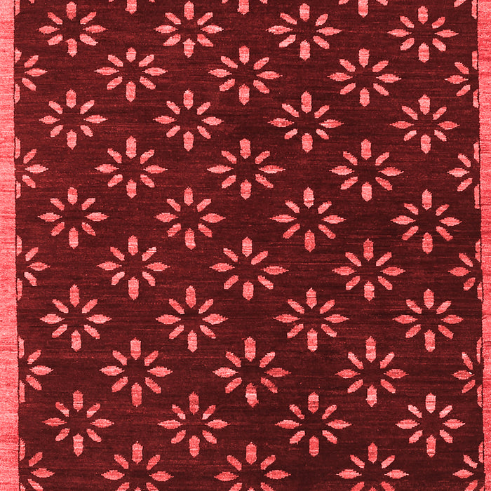 Abstract Red Contemporary Area Rugs