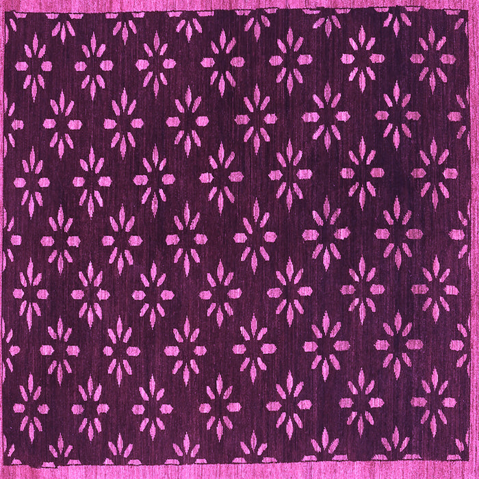 Square Abstract Purple Contemporary Rug, con311pur