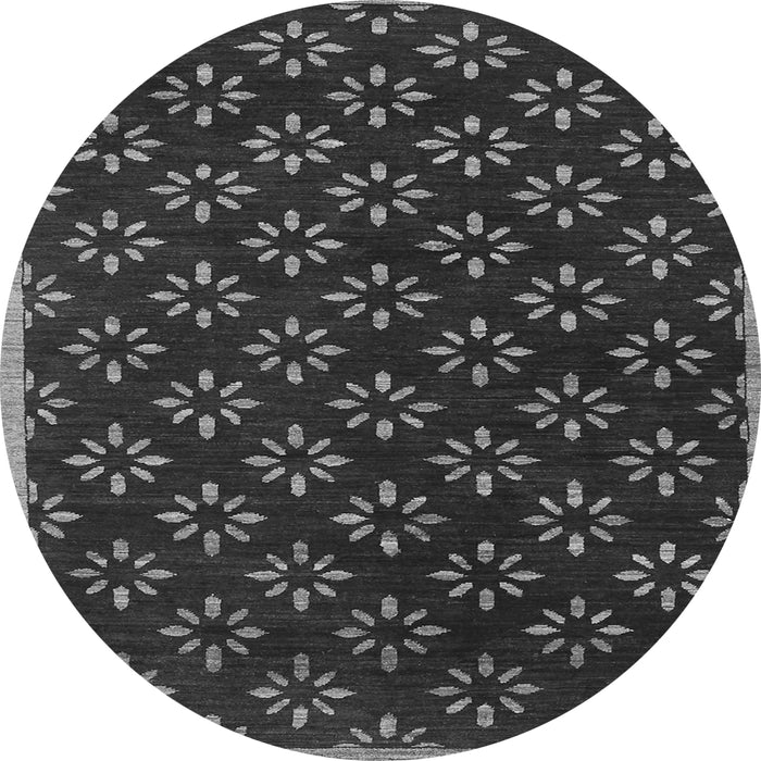 Square Abstract Gray Contemporary Rug, con311gry