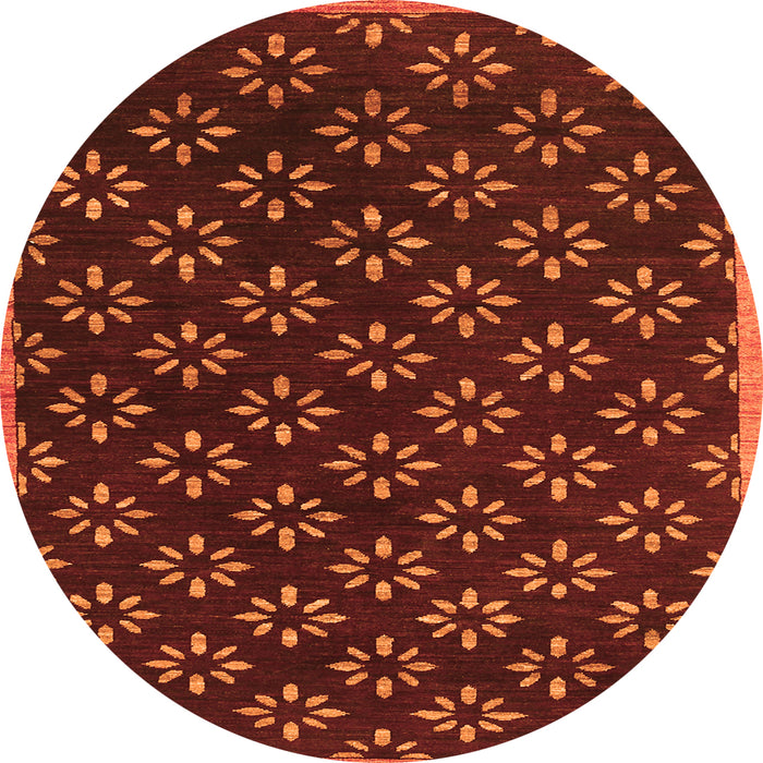 Machine Washable Abstract Orange Contemporary Area Rugs, wshcon311org