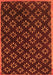 Serging Thickness of Machine Washable Abstract Orange Contemporary Area Rugs, wshcon311org