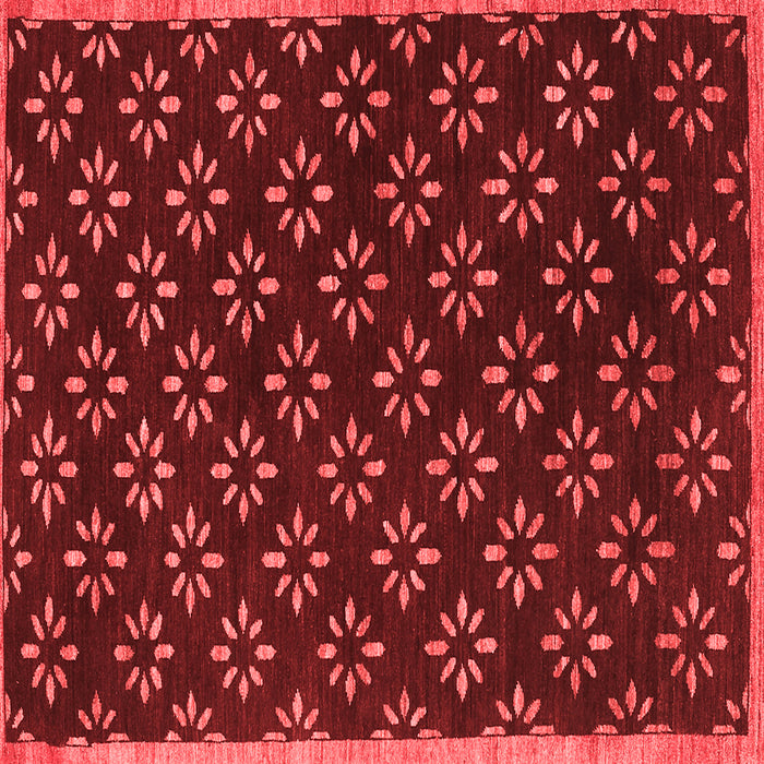 Machine Washable Abstract Red Contemporary Rug, wshcon311red