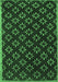 Abstract Emerald Green Contemporary Rug, con311emgrn