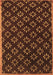 Machine Washable Abstract Brown Contemporary Rug, wshcon311brn