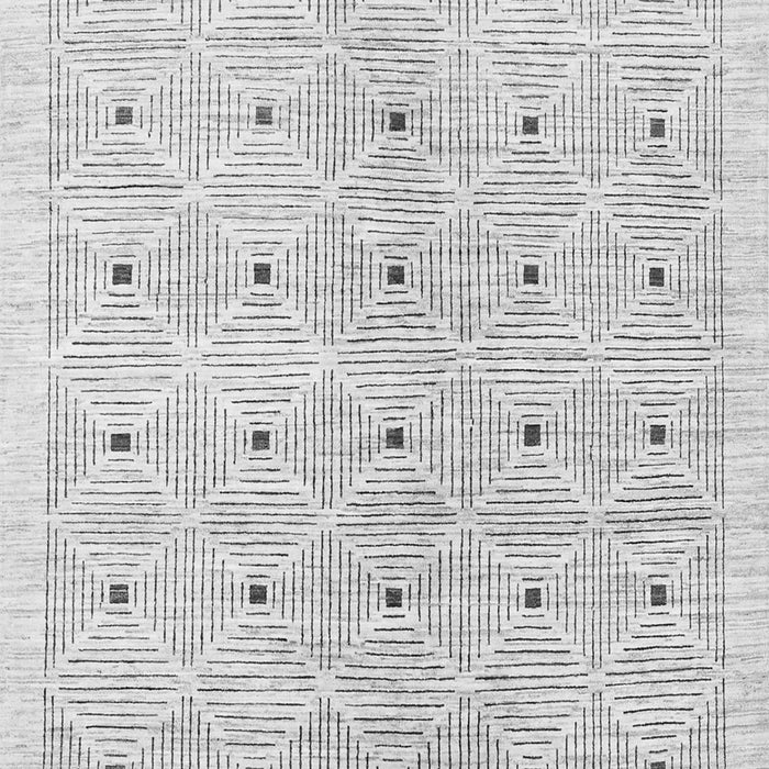 Abstract Gray Contemporary Rug, con312gry