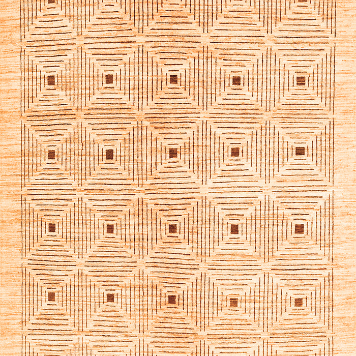 Abstract Orange Contemporary Rug, con312org