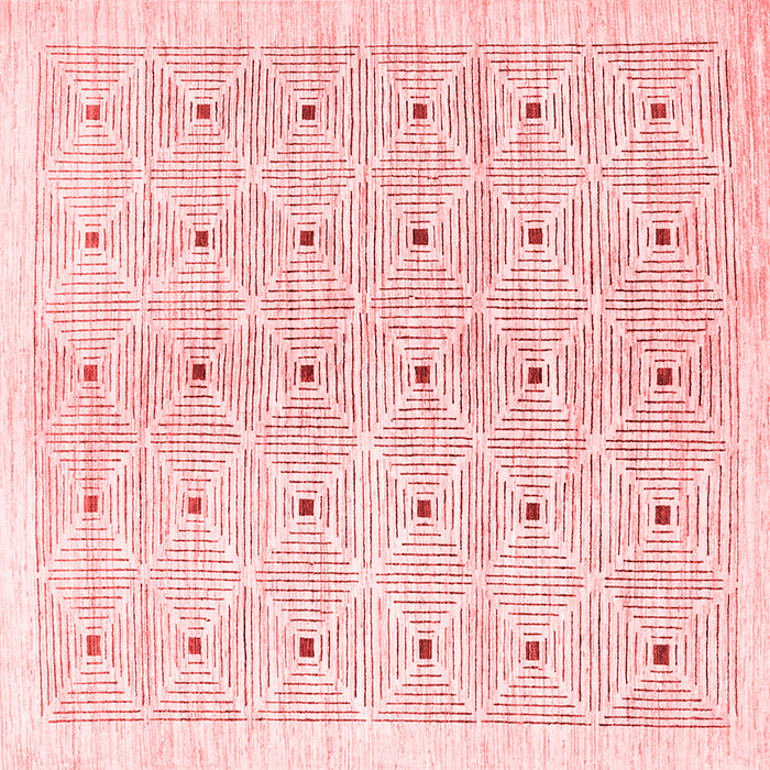 Machine Washable Abstract Red Contemporary Rug, wshcon312red