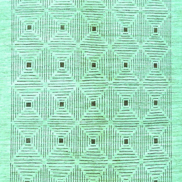 Abstract Turquoise Contemporary Rug, con312turq