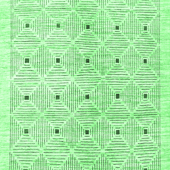 Abstract Emerald Green Contemporary Rug, con312emgrn