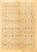 Machine Washable Abstract Brown Contemporary Rug, wshcon312brn