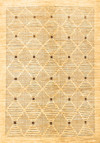 Abstract Brown Contemporary Rug, con312brn