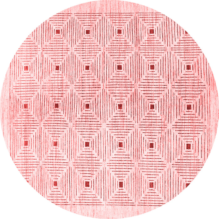 Machine Washable Abstract Red Contemporary Rug, wshcon312red