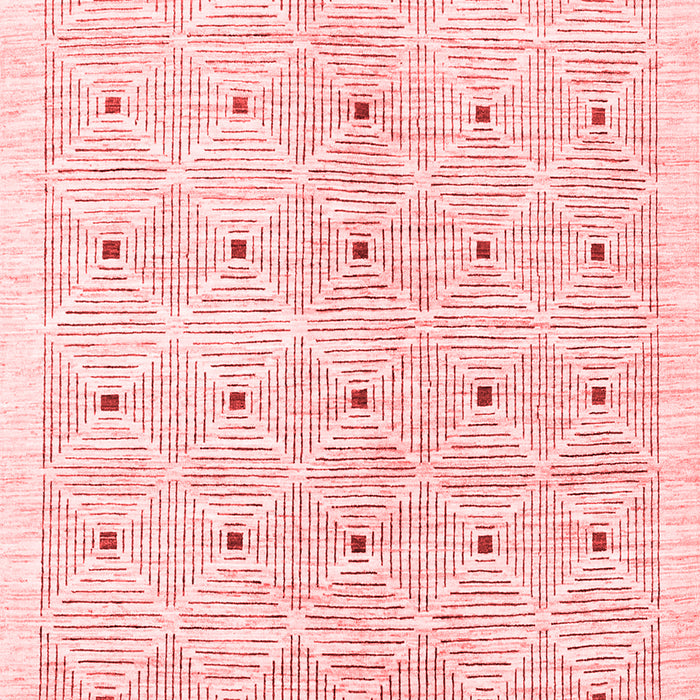 Machine Washable Abstract Red Contemporary Rug, wshcon312red