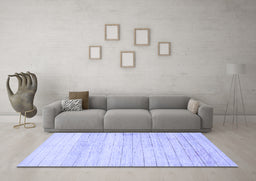 Machine Washable Abstract Blue Contemporary Rug in a Living Room, wshcon313blu