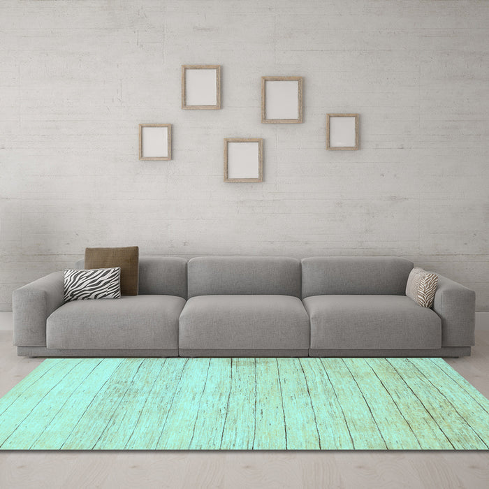 Machine Washable Abstract Light Blue Contemporary Rug in a Living Room, wshcon313lblu
