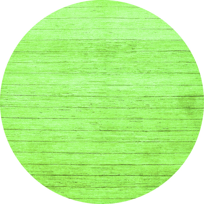 Square Abstract Green Contemporary Rug, con313grn