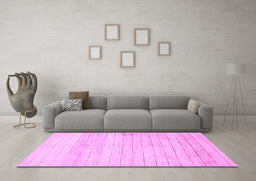Machine Washable Abstract Purple Contemporary Area Rugs in a Living Room, wshcon313pur