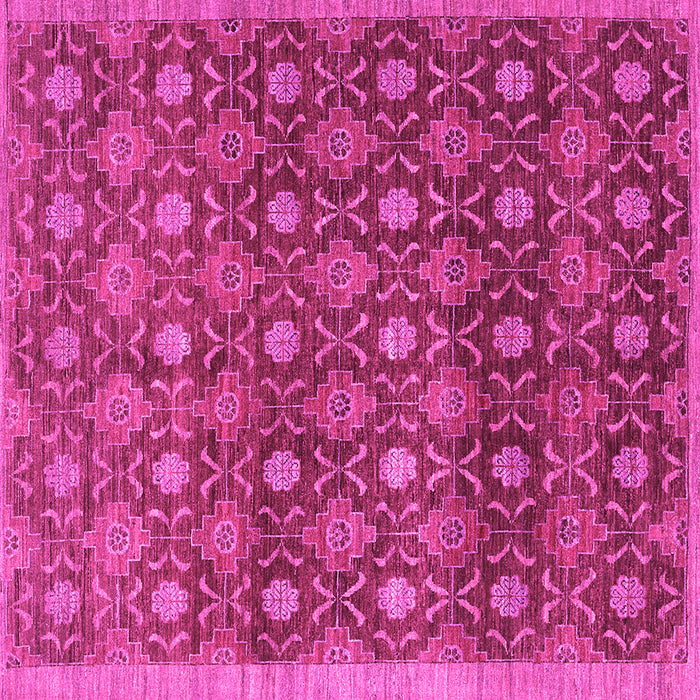 Square Abstract Pink Contemporary Rug, con314pnk