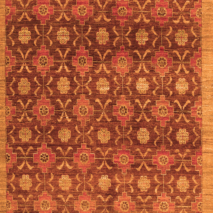 Abstract Orange Contemporary Rug, con314org