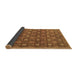 Sideview of Abstract Brown Contemporary Rug, con314brn