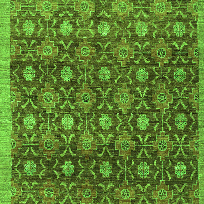 Abstract Green Contemporary Rug, con314grn