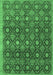 Abstract Emerald Green Contemporary Rug, con314emgrn