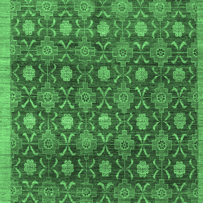 Abstract Emerald Green Contemporary Rug, con314emgrn