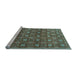 Sideview of Machine Washable Abstract Light Blue Contemporary Rug, wshcon314lblu