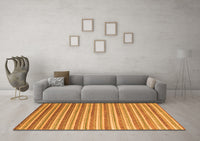 Machine Washable Abstract Orange Contemporary Rug, wshcon315org