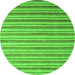 Machine Washable Abstract Green Contemporary Area Rugs, wshcon315grn