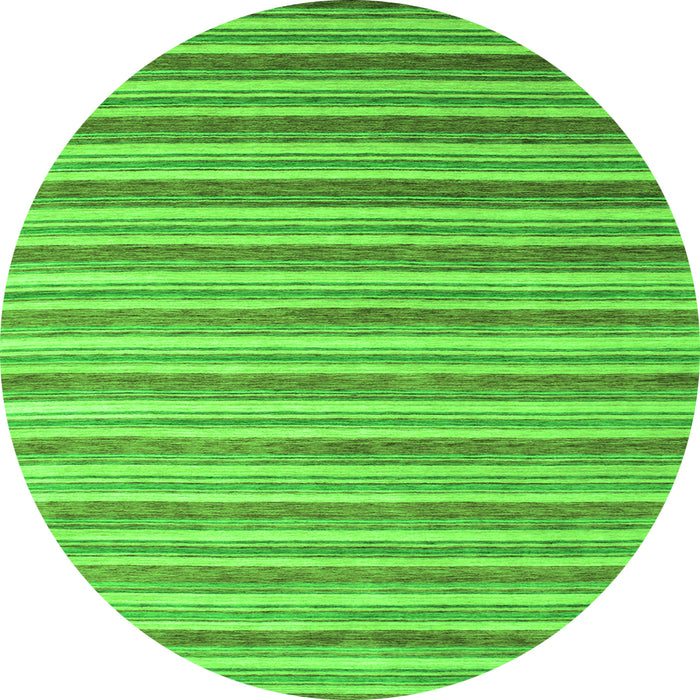 Square Abstract Green Contemporary Rug, con315grn