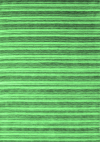 Abstract Emerald Green Contemporary Rug, con315emgrn