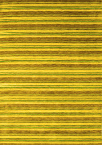 Abstract Yellow Contemporary Rug, con315yw