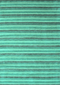 Abstract Turquoise Contemporary Rug, con315turq