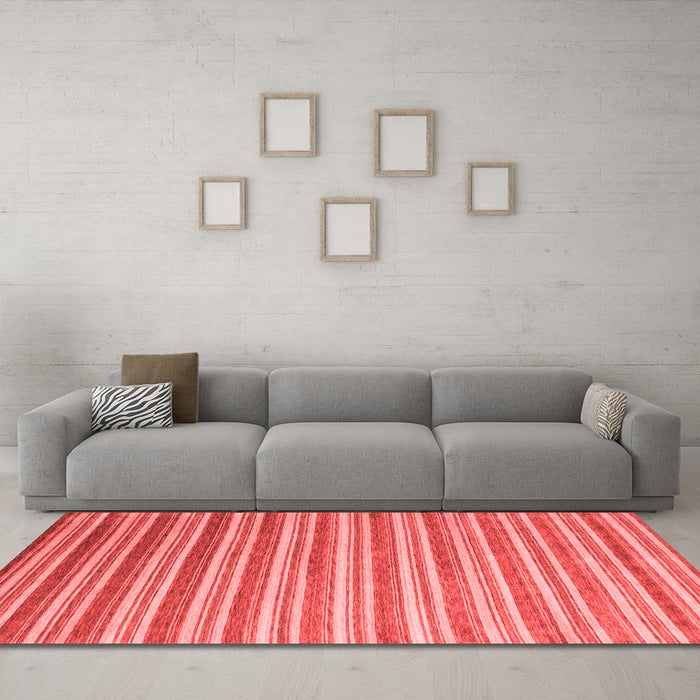 Contemporary Red Washable Rugs