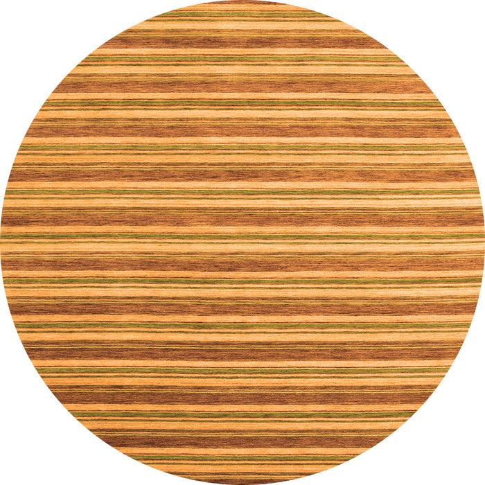 Square Abstract Orange Contemporary Rug, con315org