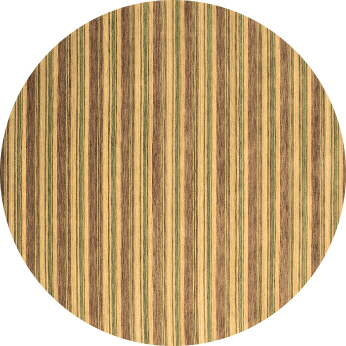 Round Machine Washable Abstract Brown Contemporary Rug, wshcon315brn