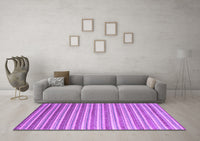 Machine Washable Abstract Purple Contemporary Rug, wshcon315pur