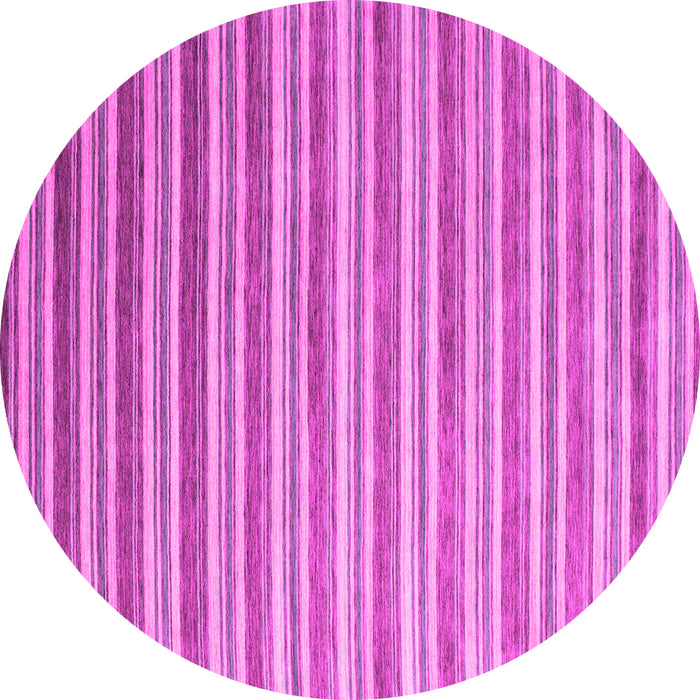 Round Abstract Pink Contemporary Rug, con315pnk