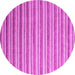 Round Abstract Pink Contemporary Rug, con315pnk