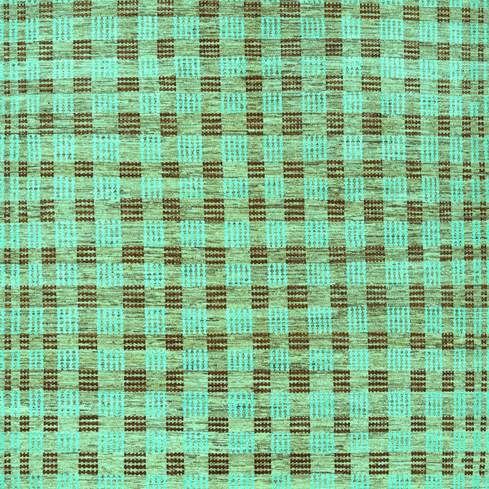 Machine Washable Abstract Turquoise Contemporary Area Rugs, wshcon316turq
