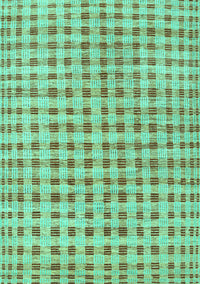 Abstract Turquoise Contemporary Rug, con316turq