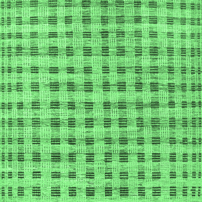 Machine Washable Abstract Emerald Green Contemporary Area Rugs, wshcon316emgrn