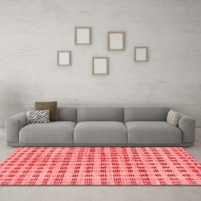 Contemporary Red Washable Rugs